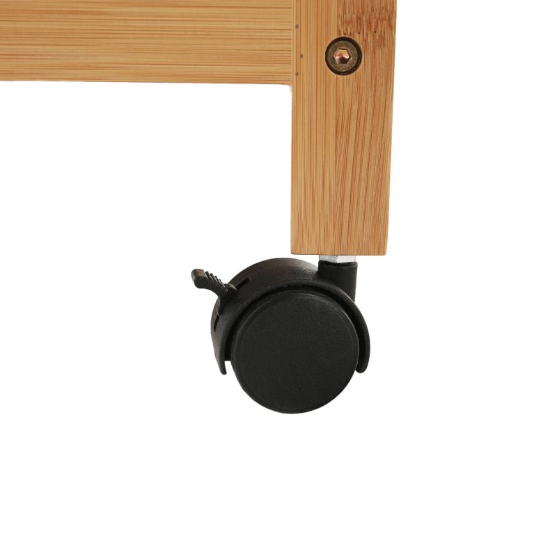 Šatníkový organizér, 112cm, bambus, prírodný, MELAR