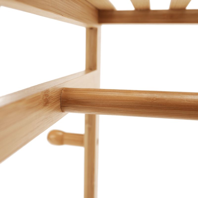 Šatníkový organizér, 112cm, bambus, prírodný, MELAR