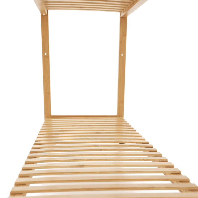 Šatníkový organizér, 112cm, bambus, prírodný, MELAR