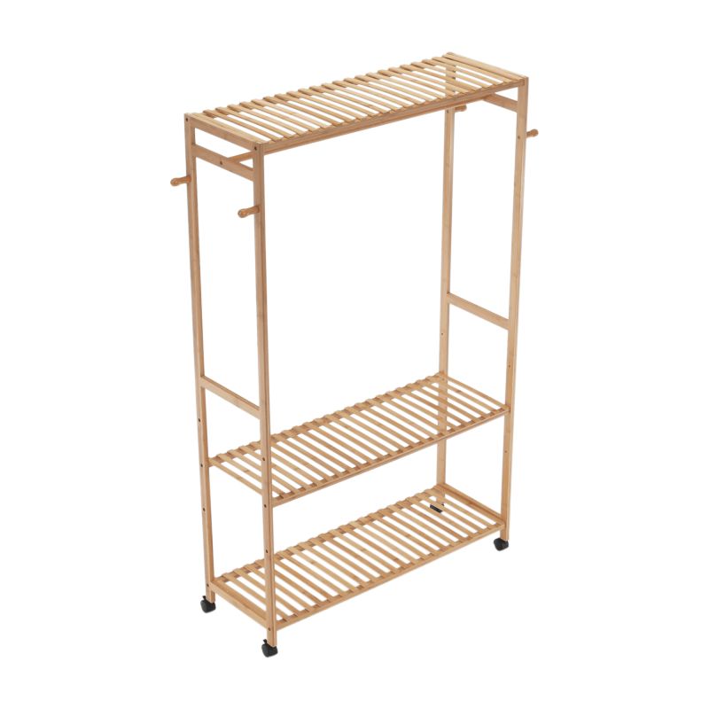 Šatníkový organizér, 112cm, bambus, prírodný, MELAR