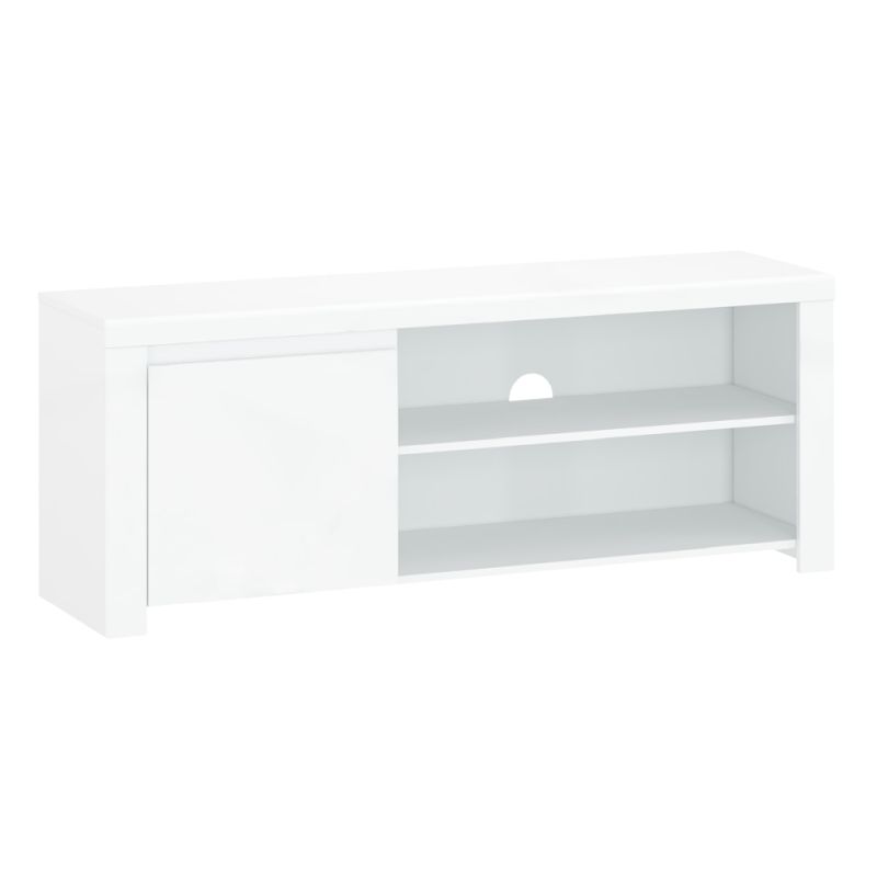 TV stolík, 156cm, biely lesk, LINDY 1D