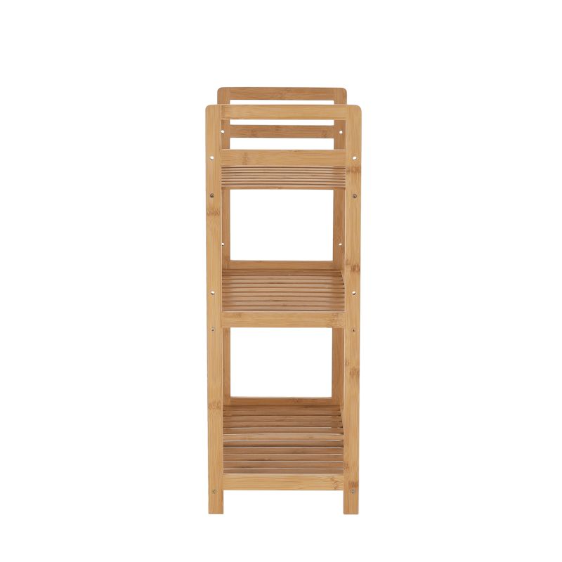 Regál, 53cm, 3-policový, prírodný bambus, FIORE TYP 1