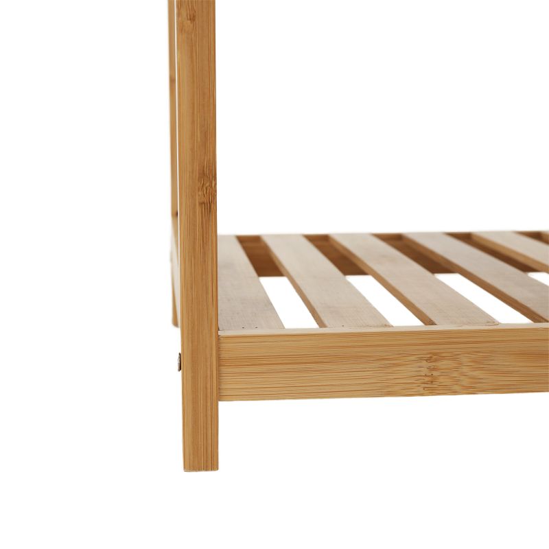 Regál, 53cm, 4-policový, prírodný bambus, FIORE TYP 2