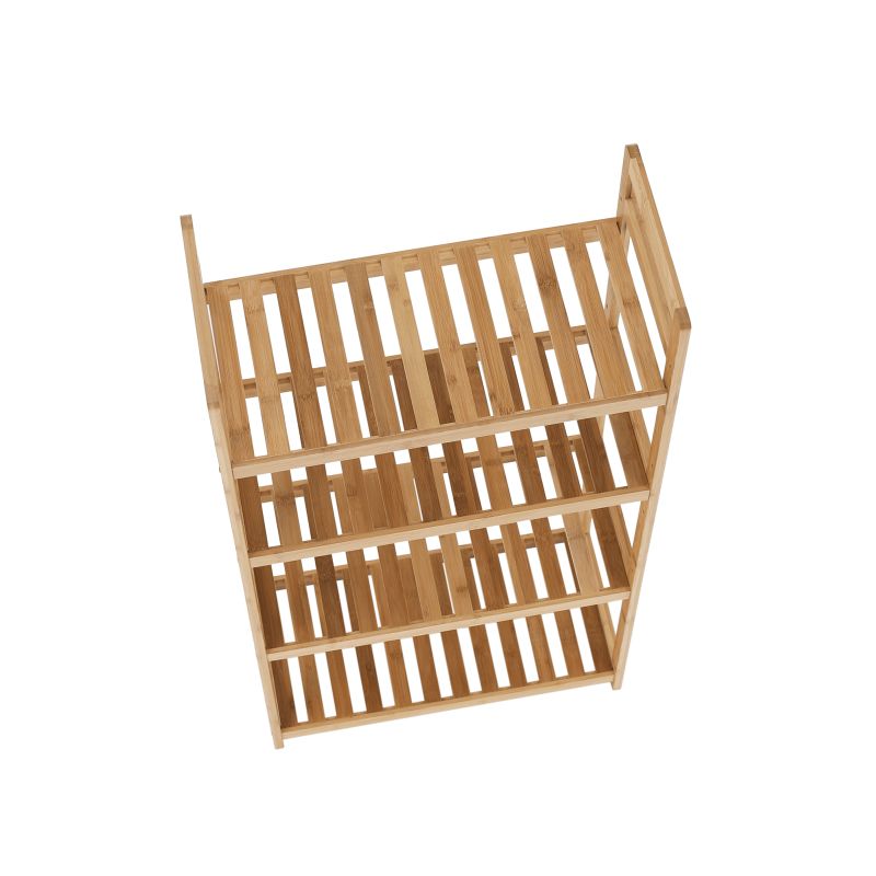 Regál, 53cm, 4-policový, prírodný bambus, FIORE TYP 2