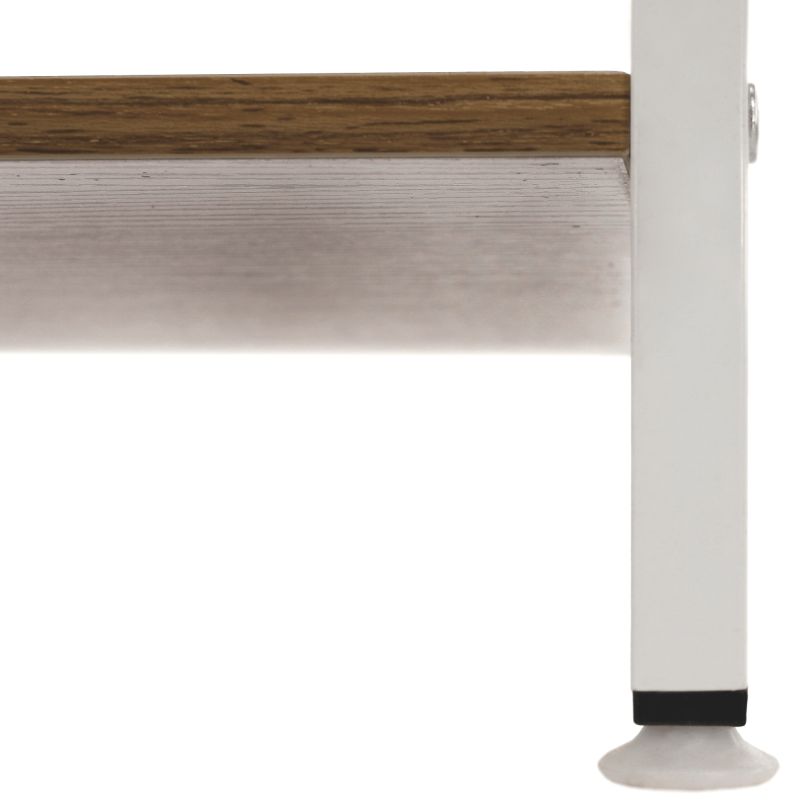 Regál, 60cm, 4-policový, biely, dub sonoma, SALVE