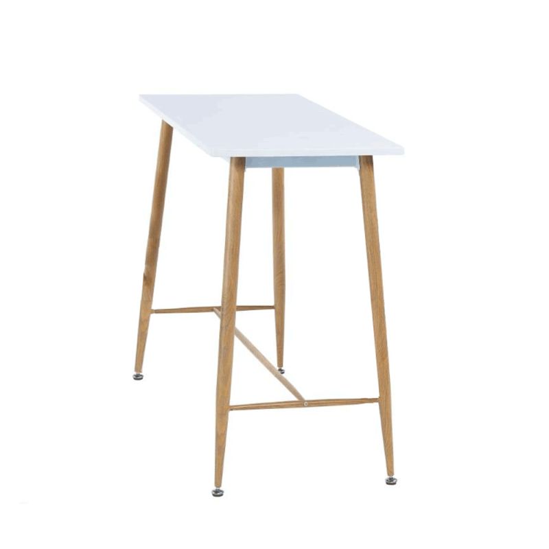 Barový stôl, 110cm, biely, buk, DORTON