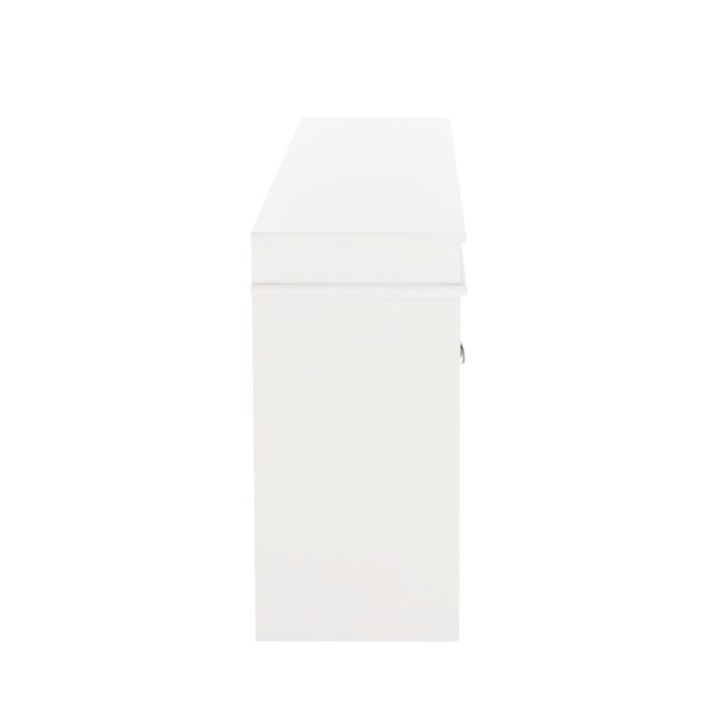 Botník, 104cm, 2-radový, biely, sivý, SEBER TYP 4