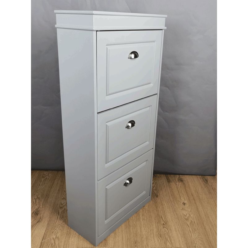 Botník, 53cm, 3-radový, sivý, SEBER TYP 2