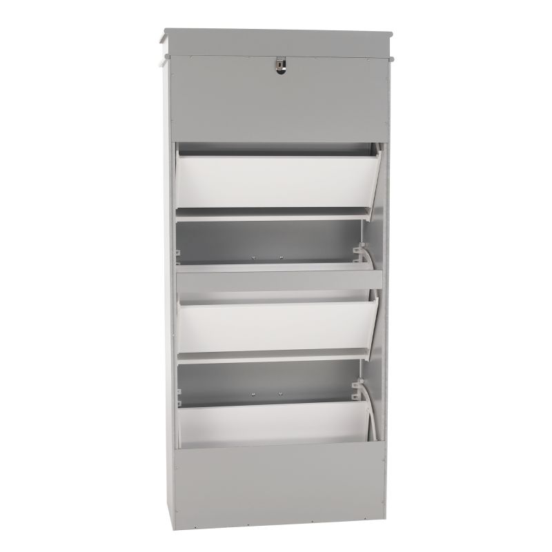 Botník, 53cm, 3-radový, sivý, SEBER TYP 2