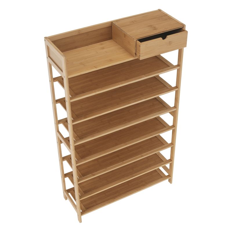Botník, 70cm, 7-radový, bambus, prírodný, KATLEY