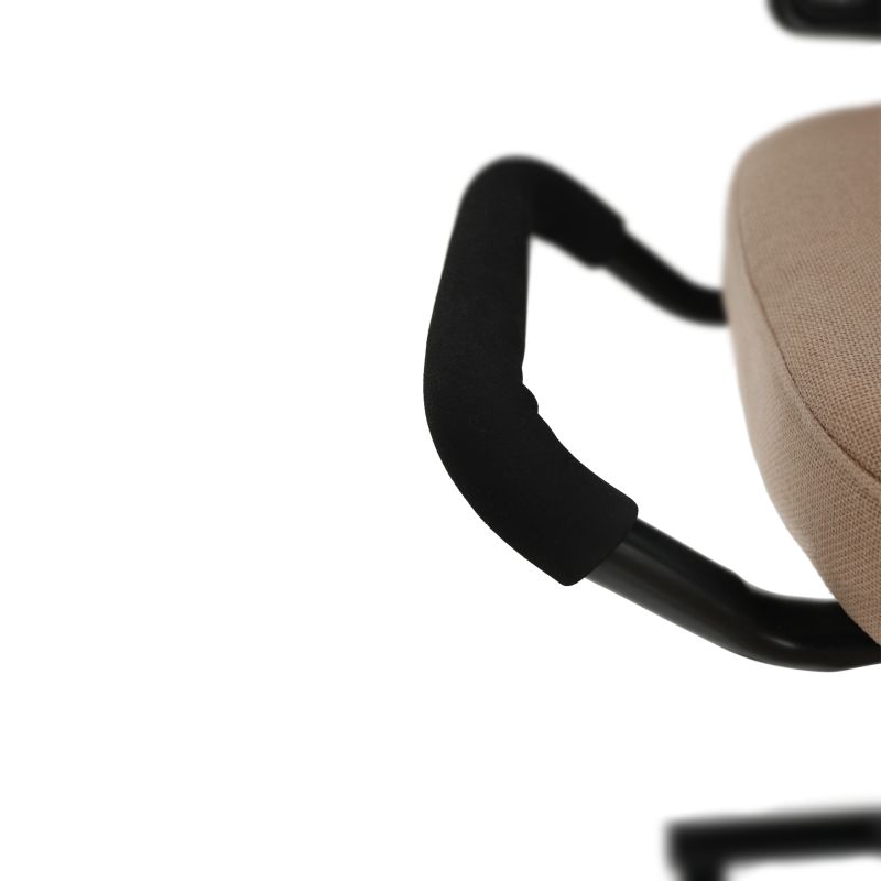 Ergonomická kľakačka, béžová látka, čierna, RUFUS