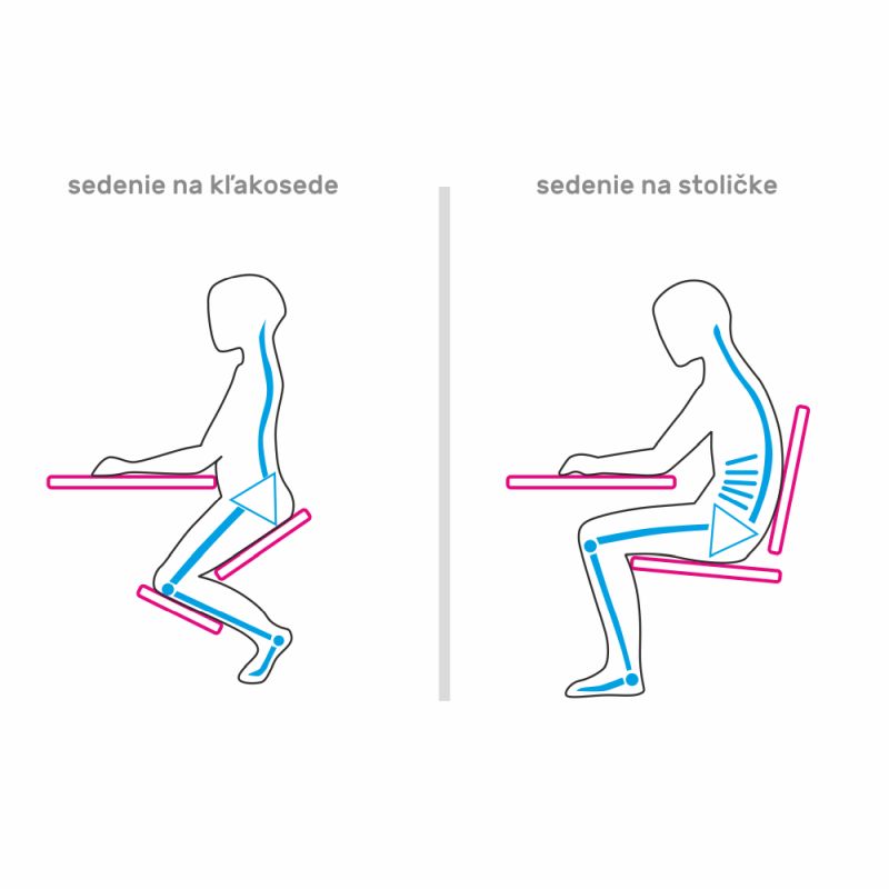 Ergonomická kľakačka, béžová látka, čierna, RUFUS