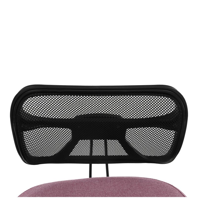 Ergonomická kľakačka, ružová látka, čierna, RUFUS