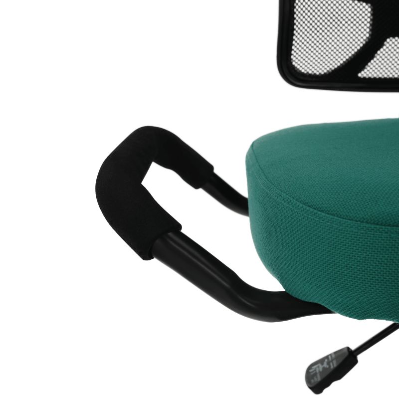 Ergonomická kľakačka, zelená látka, čierna, RUFUS