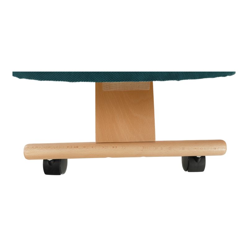 Ergonomická kľakačka, 46cm, petrolejová látka, buk, FLONET