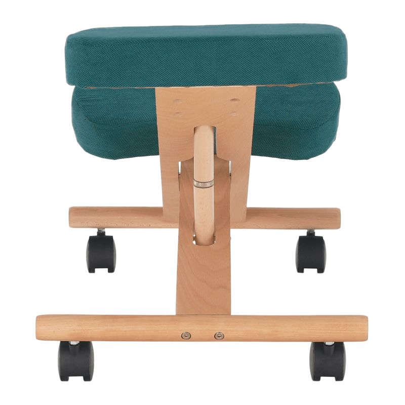 Ergonomická kľakačka, 46cm, petrolejová látka, buk, FLONET