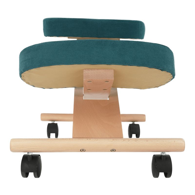 Ergonomická kľakačka, 46cm, petrolejová látka, buk, FLONET