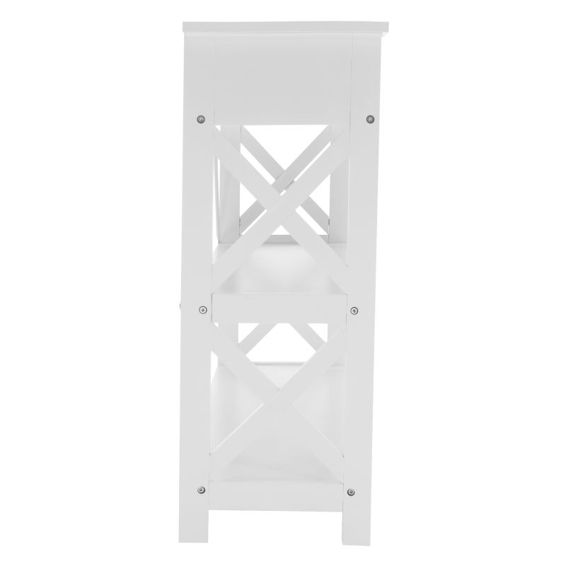 Konzolový stolík, 86cm, biely, LOMIR