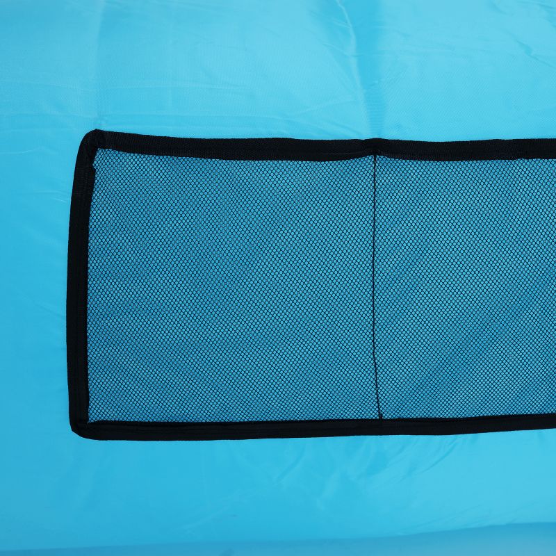 Nafukovací sedací vak, modrý, LEBAG
