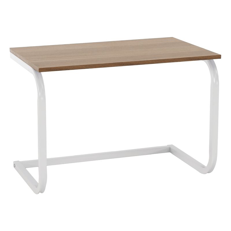 Odkladacia polica, 57cm, biela, dub natural, AVENO