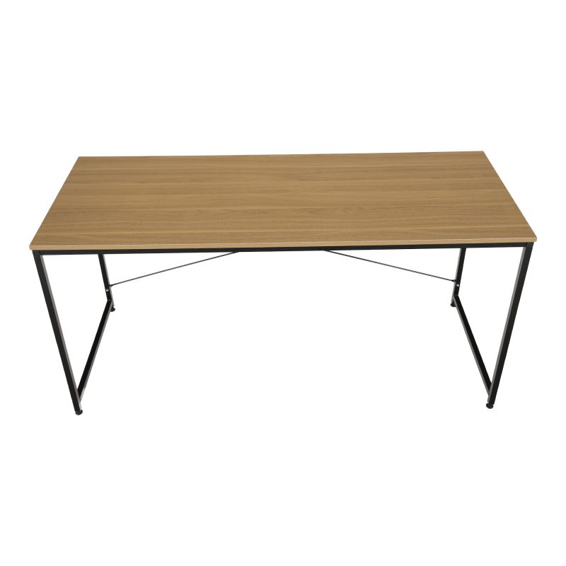 Písací stôl, 150x60cm, dub, čierny, MELLORA