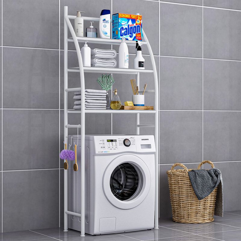 Regál nad práčku, 69cm, biely, VIMERA