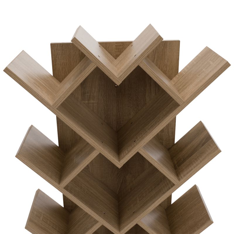 Regál, 59cm, hnedosivý dub, VEVEY