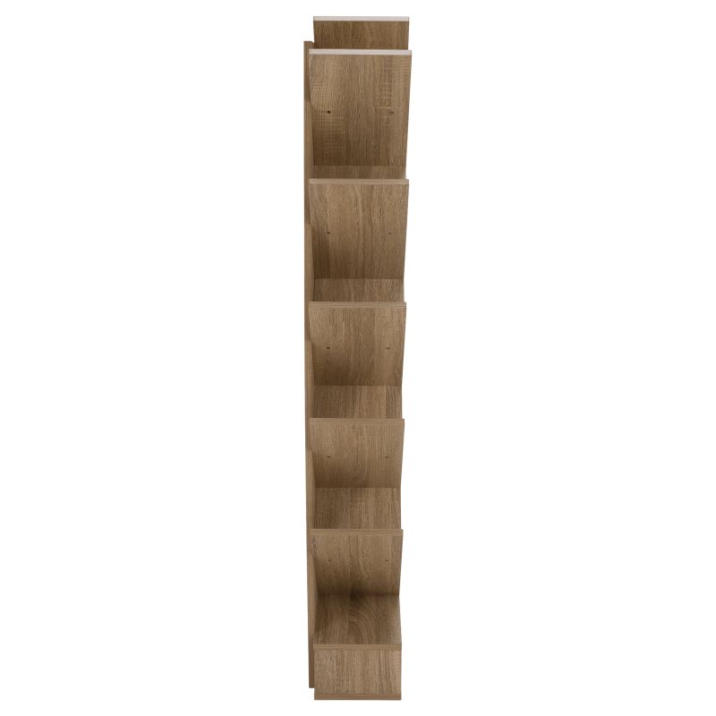 Regál, 59cm, hnedosivý dub, VEVEY