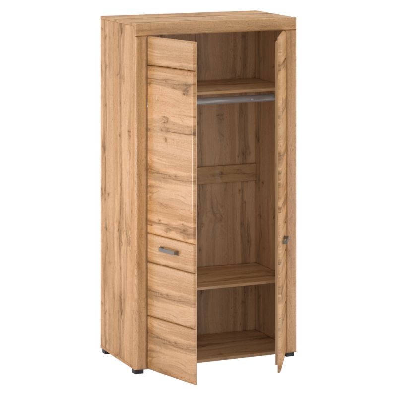 Skriňa, 100cm, vešiaková, dub apalačský, PUSAN F