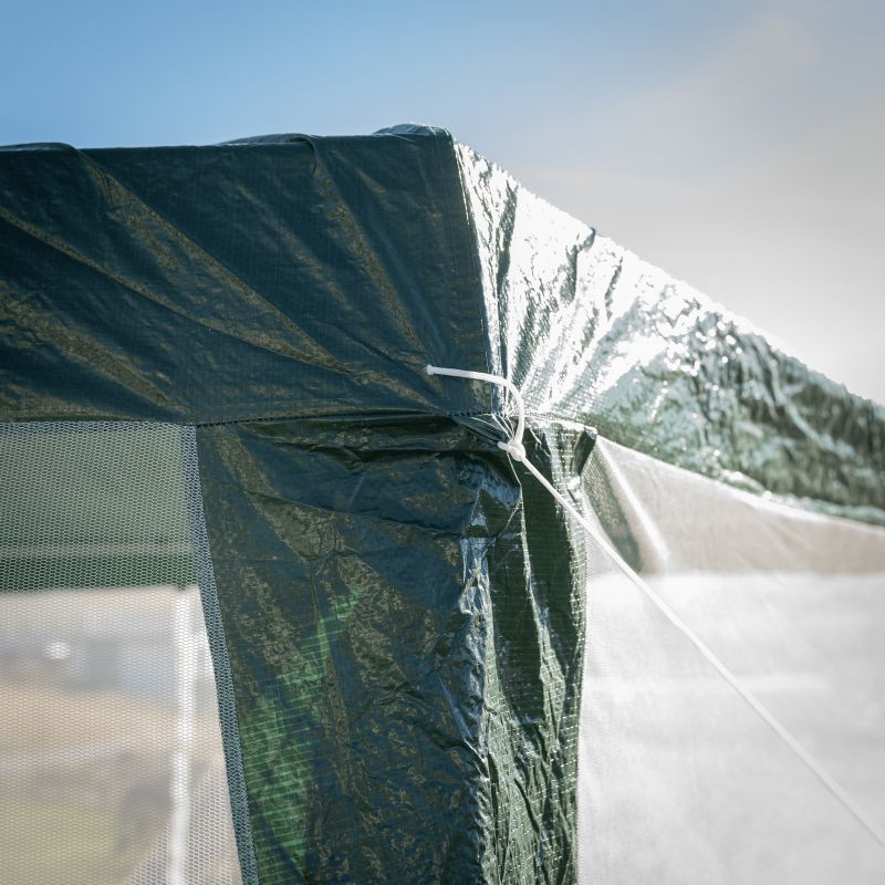 Stanový altánok do záhrady, 3,9x3,9m, zelený, RINGE TYP 1