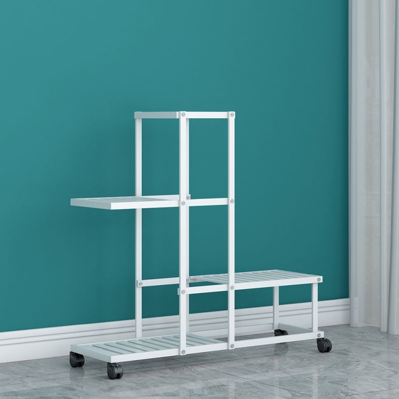 Viacúčelový regál, 63cm, biely, MAVERO