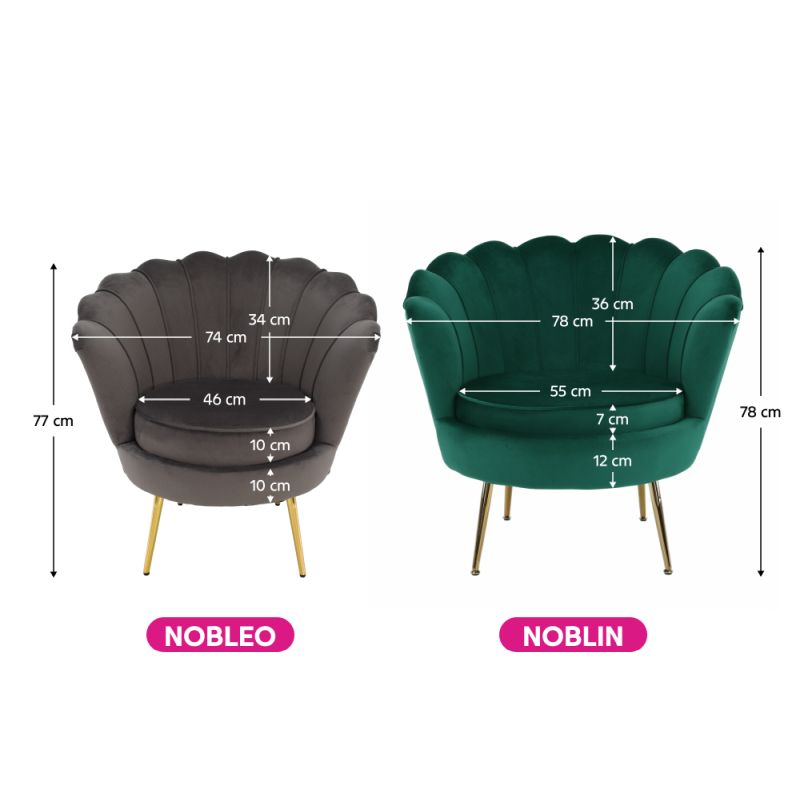 Kreslo, Art-deco, nohy gold chróm, smaragdová látka, NOBLIN