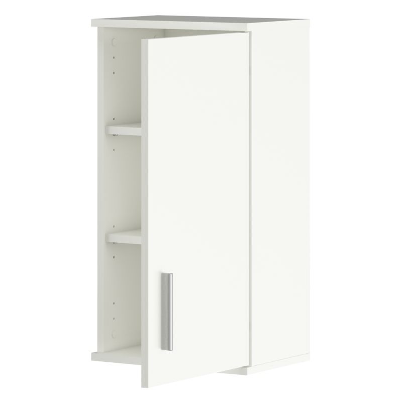 Závesná skrinka, 38cm, matná biela LESSY NEW 04