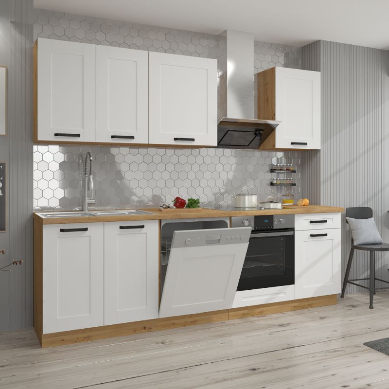 Horná skrinka otvorená, 15cm, dub artisan, LULA 15 G-90 OTW