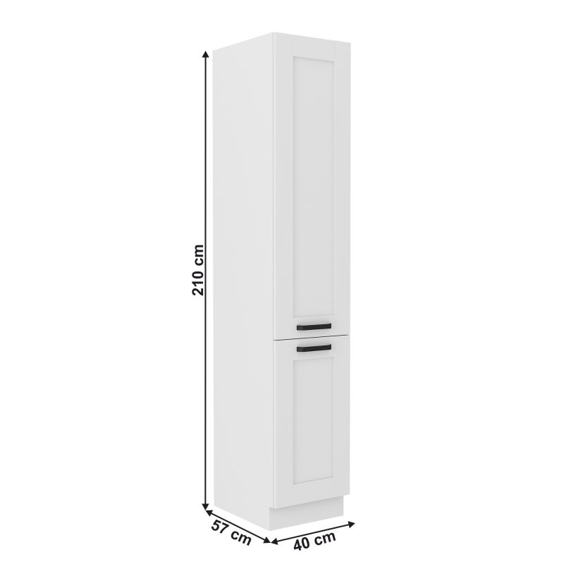 Vysoká skrinka, 40cm, biela, LULA 40 DK-210 2F