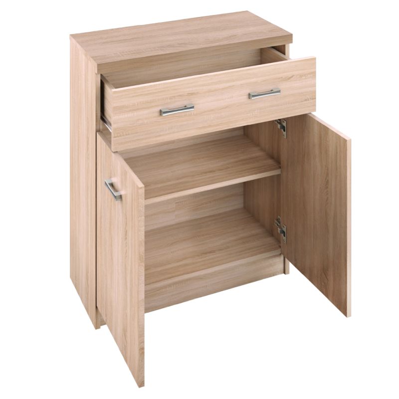 Komoda, 60cm, kombinovaná, dub sonoma, TOPTY TYP 42 2D1S60