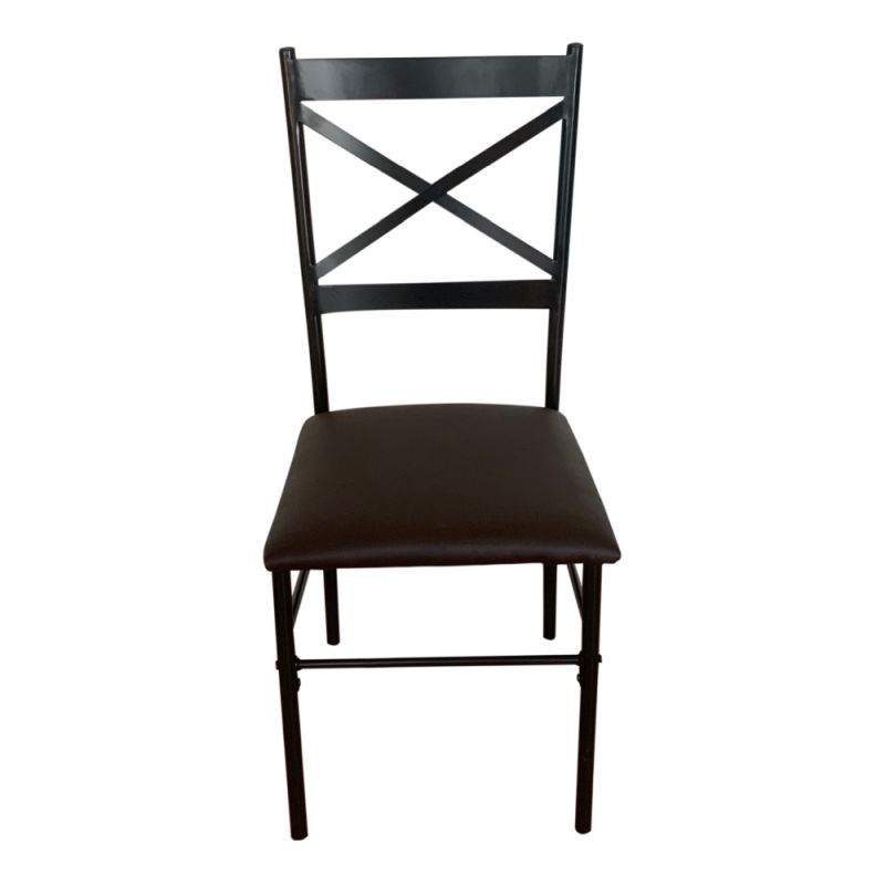 Jedálenský set 1+4, 110x70cm, MDF, dub sonoma, ekokoža hnedá, NAREN