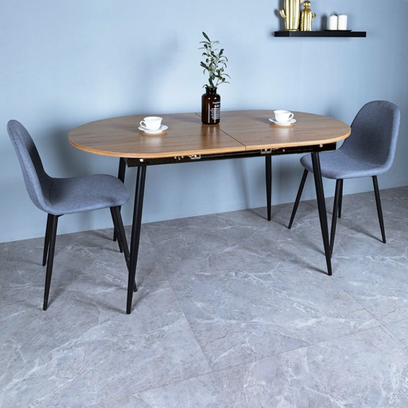 Jedálenský stôl, 150x80cm, rozkladací, MDF, dub, čierny, TAMERON
