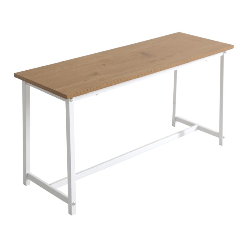 Jedálenský set 1+2, 120x60cm, MDF, dub, biely, ZAFAR