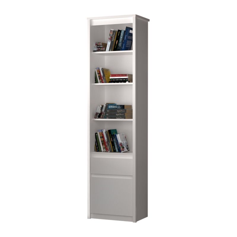 Otvorený regál, 55cm, biely, ERODIN 1D1S
