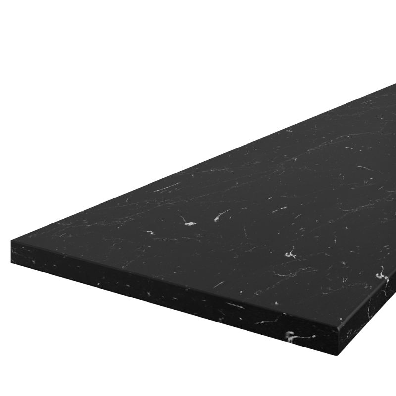 Horná skrinka rohová, 60cm, orech okapi, čierna, MENZO 60x60 GN-72 2F