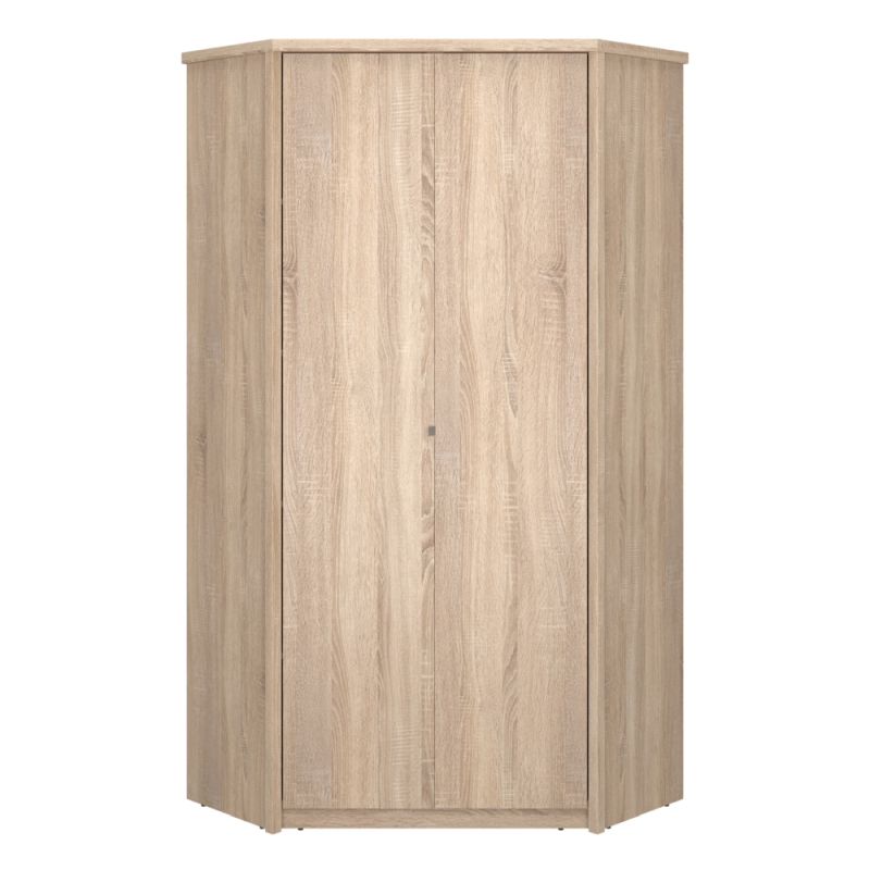 Rohová skriňa, 101cm, kombinovaná, dub sonoma, NORTY TYP 27 2D