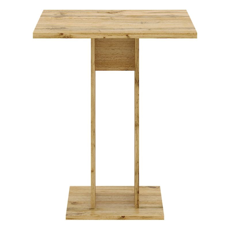Jedálenský stôl, 67,5x67,5 cm, DTD, dub wotan, EVERET