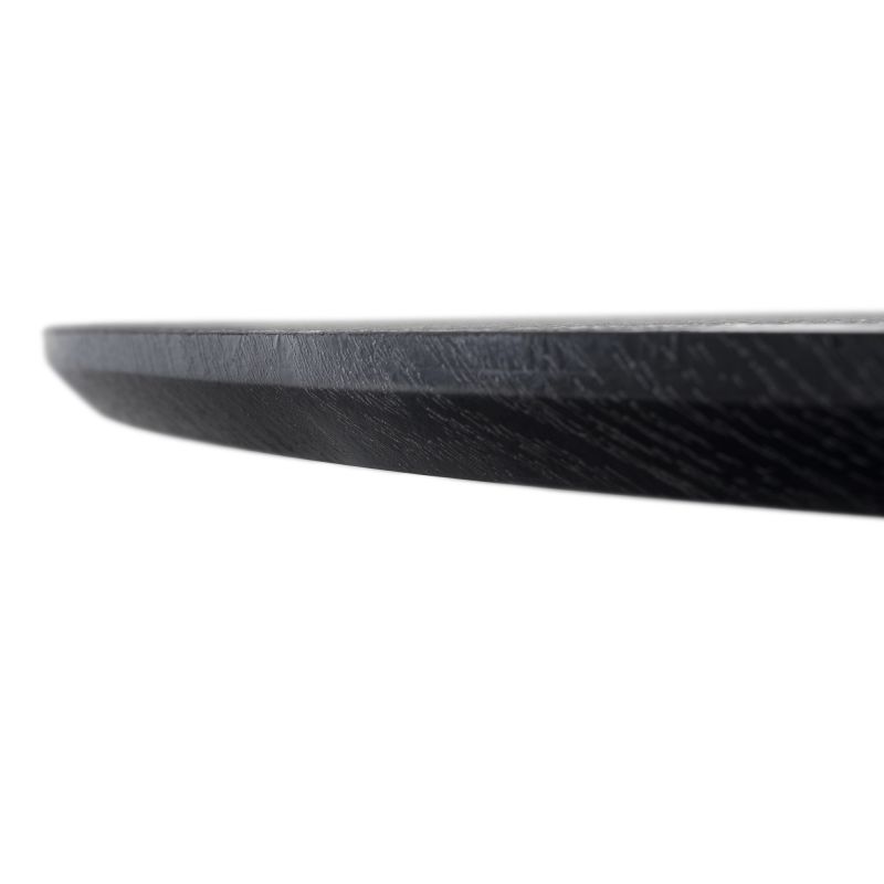 Jedálenský stôl, okrúhly 120cm, MDF, čierny, MAHIR TYP 2