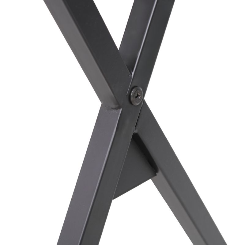 PC stôl, 90x50cm, dub, čierny, OFIS