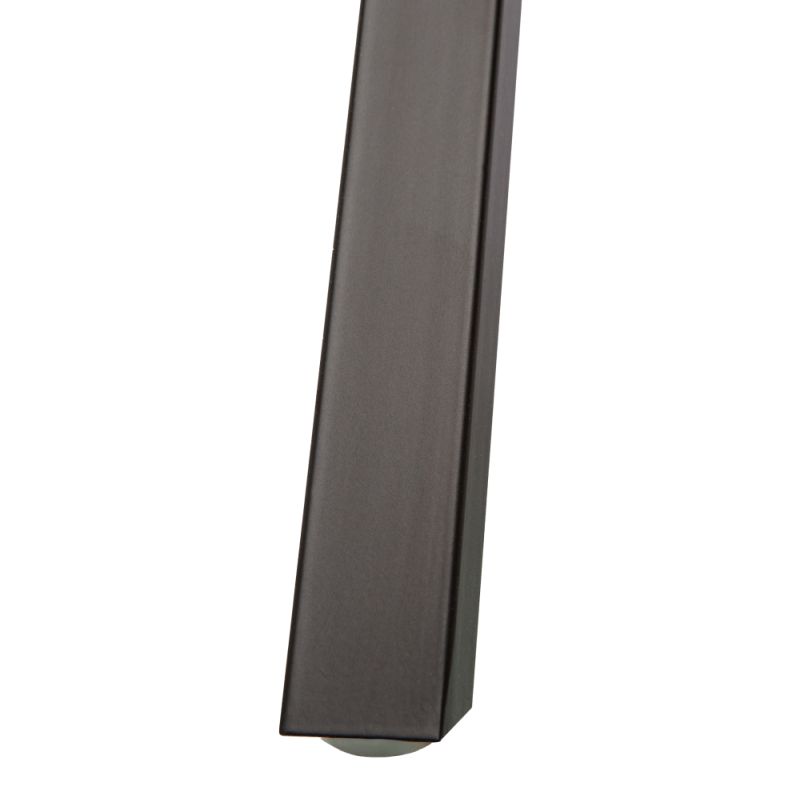 PC stôl, 90x50cm, dub, čierny, OFIS