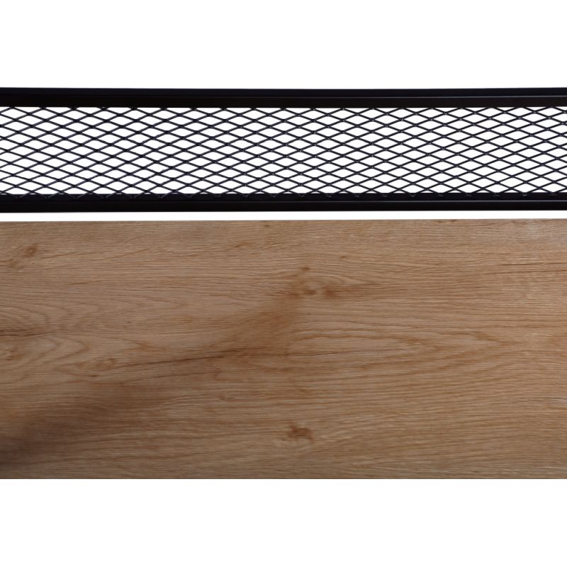 Regál, 60cm, čierny, dub, KELER TYP 2