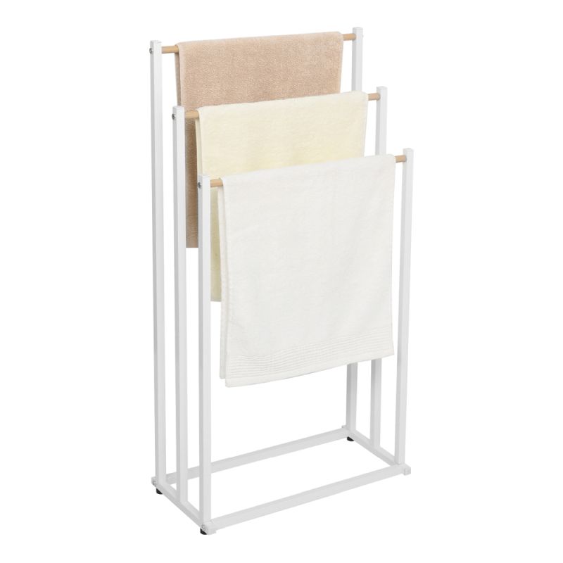 Stojan na uteráky, 43cm, biely, POLDO