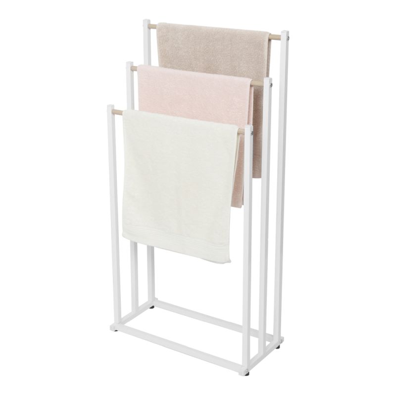 Stojan na uteráky, 43cm, biely, POLDO