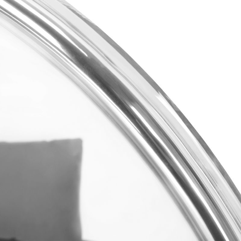 Závesné kreslo, transparentné, látka sivá, BUBBLE NEW TYP 1